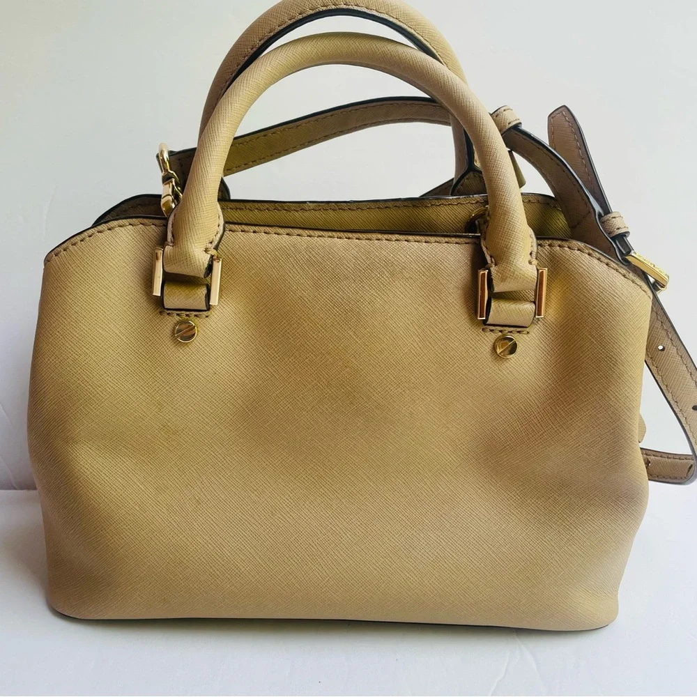 Michael Kors Beige Satchel Bag